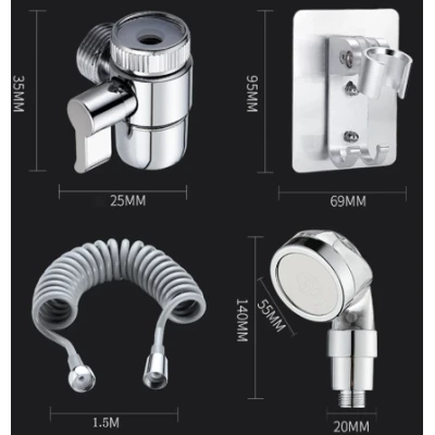 Extensor pentru robinet de baie cu furtun flexibil