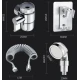 Extensor pentru robinet de baie cu furtun flexibil