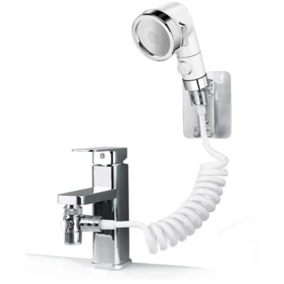 Extensor pentru robinet de baie cu furtun flexibil
