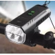 Far cu claxon bicicleta FY-336 1000 lumeni cu 8 moduri de iluminare