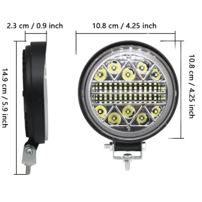 Far Led off road 24V 126W temperatura culoare 6000K