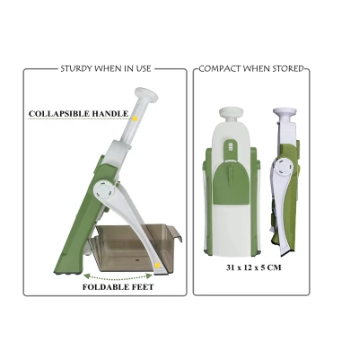UB Feliator de legume pliabil tip mandolina cu 4 functii tava de colectare SR 266