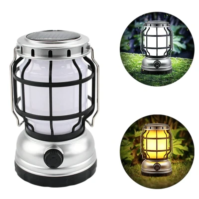 Felinar solar retro portabil Andowl Q LED1990