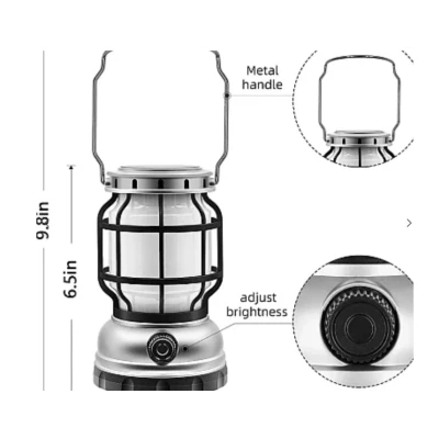 Felinar solar retro portabil Andowl Q LED1990
