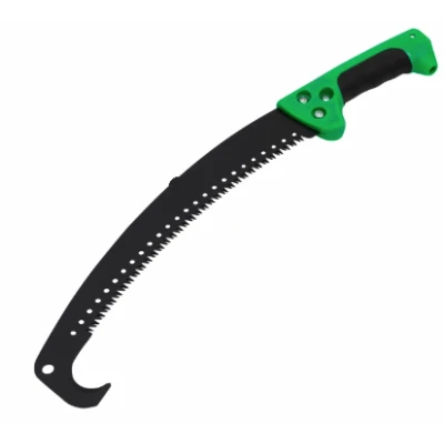 Fierastrau curbat negru cu carlig si maner verde Lider MX788