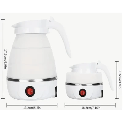 Fierbator electric pliabil din Silicon/Inox putere 600W capacitate 0.6L