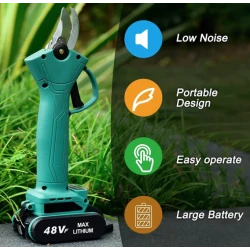 Foarfeca electrica pentru vita de vie si crengi 2 acumulatori 48VF 5Ah LEIHMANN