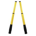 Foarfeca extensibila pentru gard viu din metal 58 / 73 cm galben MX331