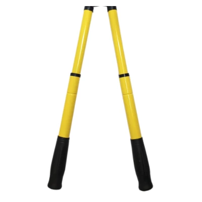 Foarfeca extensibila pentru gard viu din metal 58 / 73 cm galben MX331