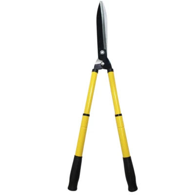 Foarfeca extensibila pentru gard viu din metal 58 / 73 cm galben MX331