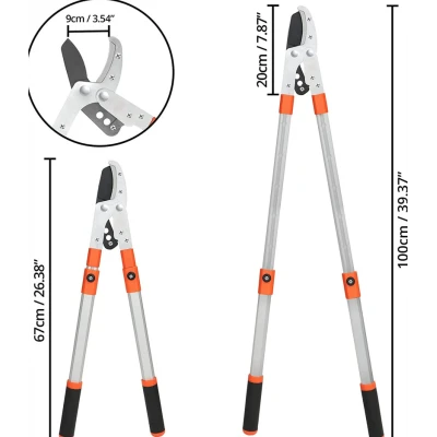Foarfeca extensibila pentru pomi aluminiu