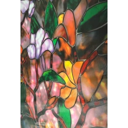 Folie autoadeziva pentru geam flori colorate 45 x 300 cm