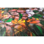 Folie autoadeziva pentru geam flori colorate 45 x 300 cm