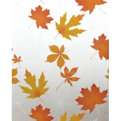 Folie autoadeziva pentru geam frunze aramii 45 x 300 cm