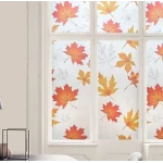 Folie autoadeziva pentru geam frunze aramii 45 x 300 cm