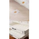 Folie de protectie pentru rafturi 45 x 300cm cu floricele albe