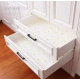 Folie de protectie pentru rafturi 45 x 300cm cu floricele albe
