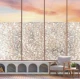 Folie decorativa vitrostatica pentru geam autoadeziva  45 x 300 cm model PIETRICELE
