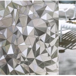 Folie geam cu efecte geometrice 45 cm x 300 cm