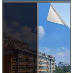 Folie Oglinda Reflexiva pentru Geamuri Interioare Protectie Solara UV 60x300cm