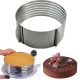 Formă de tort rotundă din Inox reglabilă (24-30cm)