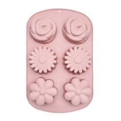 Forma din silicon pentru 6 briose modele diferit