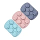 Forma din silicon pentru 6 briose modele diferit
