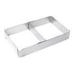 Forma dreptunghiulara pentru tort reglabila de 28 - 53 cm H-8CM