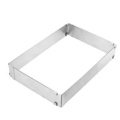 Forma dreptunghiulara pentru tort reglabila de 28 - 53 cm H-8CM