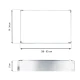 Forma dreptunghiulara pentru tort reglabila de 28 - 53 cm H-8CM