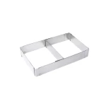 Forma dreptunghiulara pentru tort reglabila de 28 pana la 53 cm H-8CM