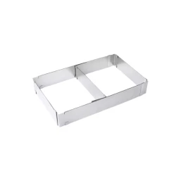 Forma dreptunghiulara pentru tort reglabila de 28 pana la 53 cm H-8CM