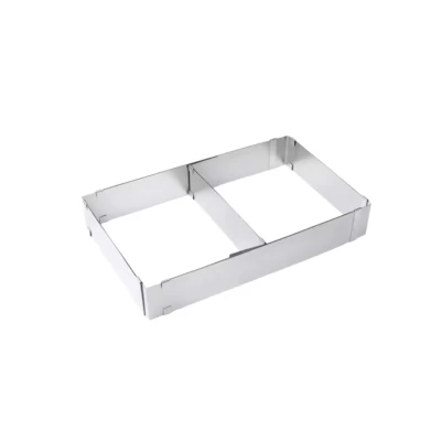 Forma dreptunghiulara pentru tort reglabila de 28 pana la 53 cm H-8CM