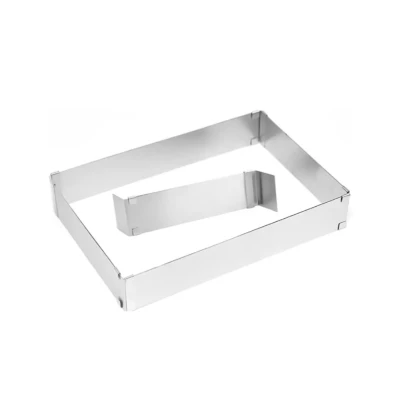 Forma dreptunghiulara pentru tort reglabila de 28 pana la 53 cm H-8CM