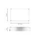 Forma dreptunghiulara pentru tort reglabila de 28 pana la 53 cm H-8CM