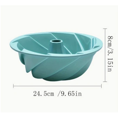Forma pentru Copt Prajituri Tort Material Silicon Rotunda 22x9.5 cm