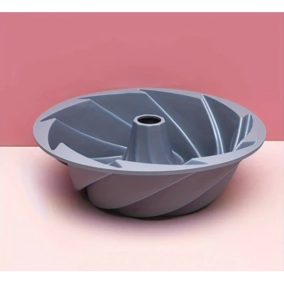 Forma pentru Copt Prajituri Tort Material Silicon Rotunda 22x9.5 cm