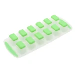 Forma pentru gheata reutilizabila din plastic verde