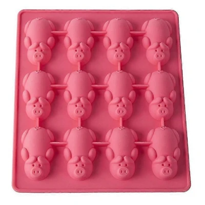 Forma prajituri din silicon pentru ciocolata si bomboane model piggy