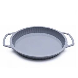 Forma rotunda din silicon pentru Copt Prajituri  24x3.5 cm Gri