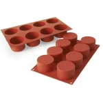 Forma silicon 8 cavitati pentru prajituri