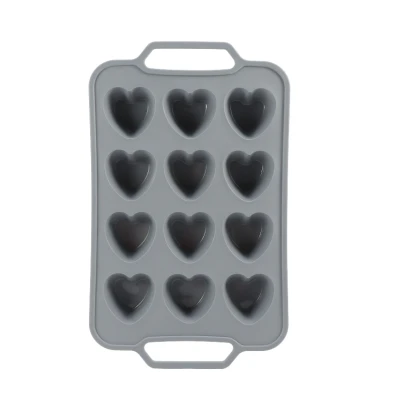 Forma silicon pentru copt prajituri briose model inima