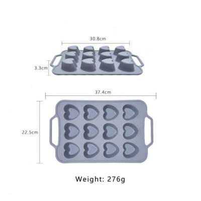 Forma silicon pentru copt prajituri briose model inima