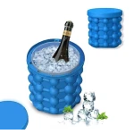 Frapiera gheata 2 IN 1 din silicon si forma pentru cuburi de gheata