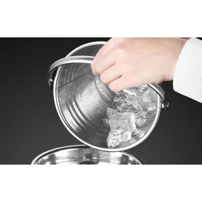 Frapiera inox penru gheata si bauturi cu manere laterale 6L tip GALEATA