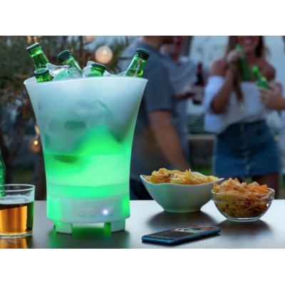 Frapiera LED cu boxa bluetooth Multicolor 7L