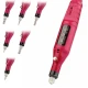 Freza Unghii Roz include 5 pile 5 capete abrazive Viteza Reglabila Semiprofesionala ALIMENTARE USB