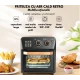 Friteuza cu aer cald retro (cuptor electric) cu prajitor de paine cuptor cu convectie de 12 l pentru casa