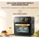 Friteuza cu aer cald retro (cuptor electric) cu prajitor de paine cuptor cu convectie de 12 l pentru casa