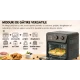 Friteuza cu aer cald retro (cuptor electric) cu prajitor de paine cuptor cu convectie de 12 l pentru casa